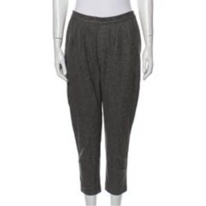 Ulla Johnson Wool Gray Pull-On Cropped Trousers 8
